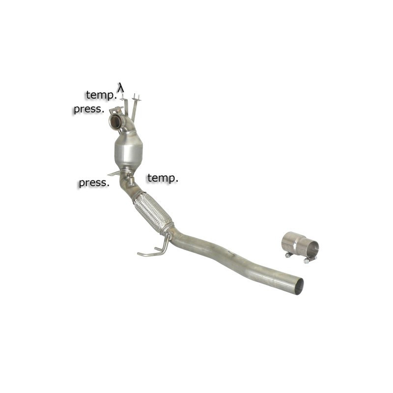 Filtre à particules RAGAZZON pour AUDI A3 (typ 8P) A3 1.6TDi (77kW) 06/2009-2013