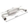 Silencieux arrière duplex RAGAZZON pour BMW Série1 F20/F21 F20 118i (100kW - B38) 07/2015-2019 Silencieux arrière duplex RAGAZZON pour BMW Série1 F20/F21 F20 118i (100kW - B38) 07/2015-2019