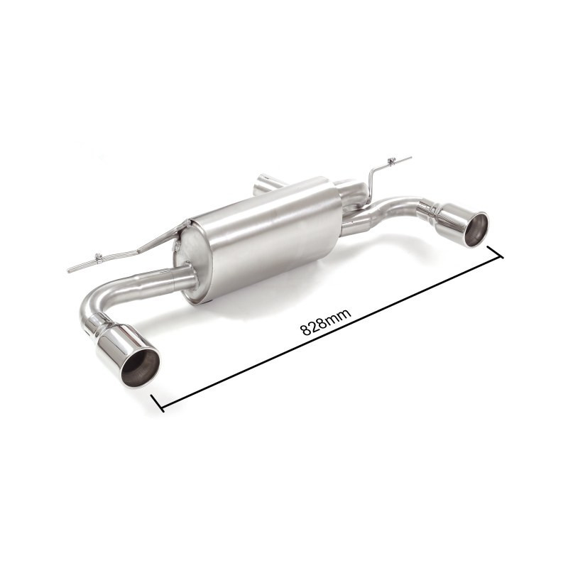 Silencieux arrière duplex RAGAZZON pour BMW Série1 F20/F21 F20 118i (100kW - B38) 07/2015-2019