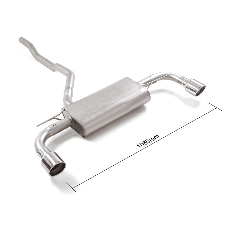 Silencieux arrière duplex RAGAZZON pour BMW Série1 F40 116i (80kW) - 118i (103kW / 100kW) 2019-06/2024