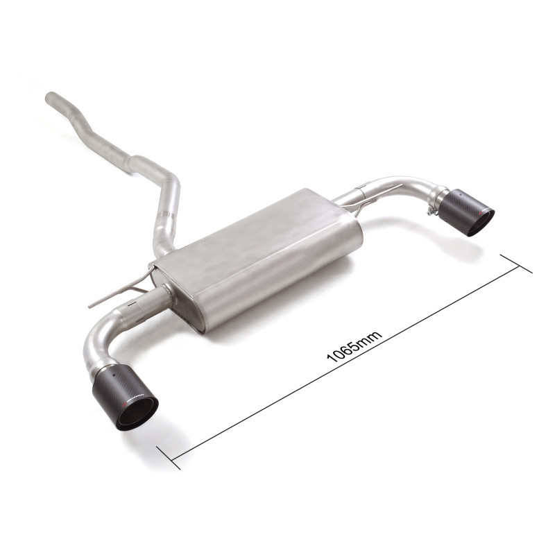 Silencieux arrière duplex RAGAZZON pour BMW Série1 F40 116i (80kW) - 118i (103kW / 100kW) 2019-06/2024
