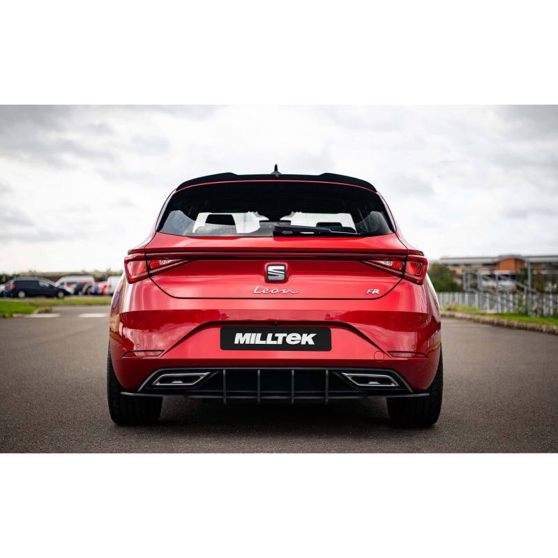 Ligne d'échappement FAP Back inox MILLTEK Seat Leon FR 1.5 eTSI Mk4 Hatch - Avec FAP(2020à+)