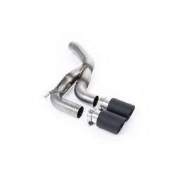 Silencieux d'échappement inox MILLTEK pour Land Rover Defender D350 130 Diesel (2024+) Embout Carbone