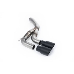 Silencieux d'échappement inox MILLTEK pour Land Rover Defender D350 130 Diesel (2024+) Embout Noir