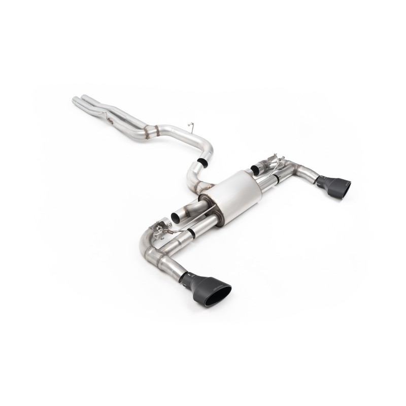 Ligne d'échappement Catback RACE MILLTEK Audi RS3 8V Sportback 367ch (2015-2017) - sorties noires (Race)