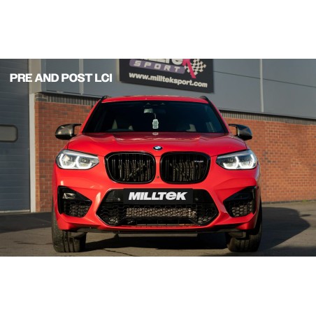 Ligne d'échappement Catback MILLTEK BMW X3M G01 + Competition -Avec FAP (2019+) (Race)