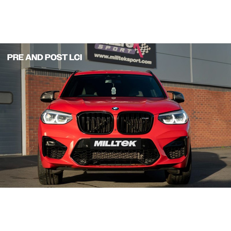 Ligne d'échappement Catback MILLTEK BMW X3M G01 + Competition -Avec FAP (2019+) (Race)