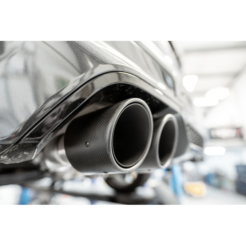 Ligne d'échappement Catback MILLTEK BMW X3M G01 + Competition -Avec FAP (2019+) - sorties carbone (Race) - vue 2