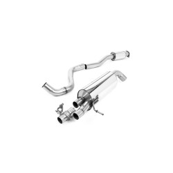 Ligne d'échappement FAP Back MILLTEK Hyundai i20 N 1.6 T-GDi 204ch - Avec FAP (2021+) - sorties noires (ECE)