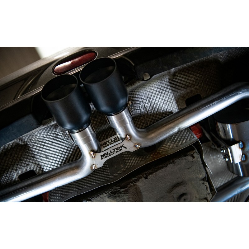 Ligne d'échappement Catback MILLTEK Mini Mk1 R53 Cooper S (2002-2006) - sorties noires (ECE) - vue 3
