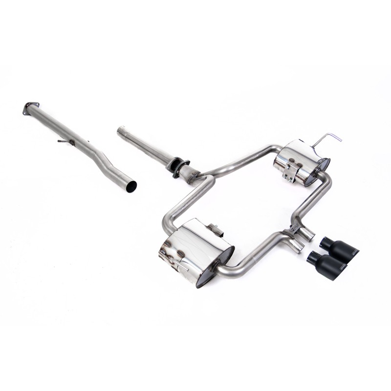 Ligne d'échappement Catback MILLTEK Mini Mk1 R53 Cooper S (2002-2006) - sorties noires (Race)