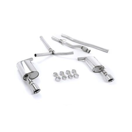 Ligne d'échappement Catback MILLTEK Mini Mk2 R55 Cooper S Clubman 1.6i Turbo (2007-2014) - Non résonnée (Race)
