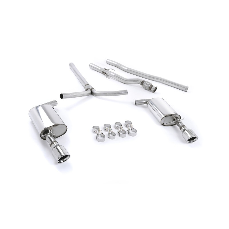 Ligne d'échappement Catback MILLTEK Mini Mk2 R55 Cooper S Clubman 1.6i Turbo (2007-2014) - Non résonnée (Race)