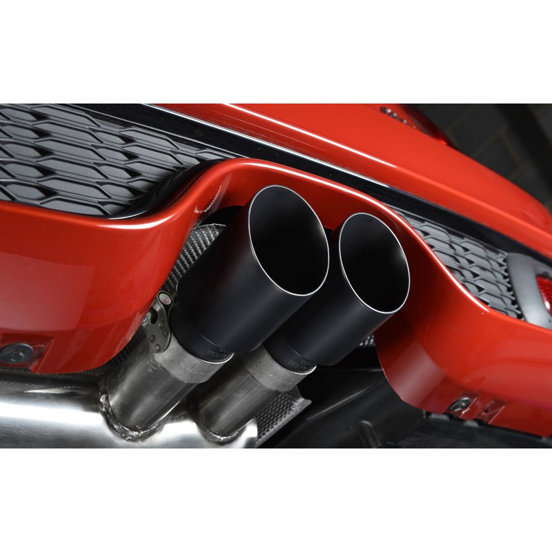 Ligne d'échappement Catback MILLTEK Mini F56 Cooper S 2.0T (2014-2018) - sorties noires (Race) - vue 3