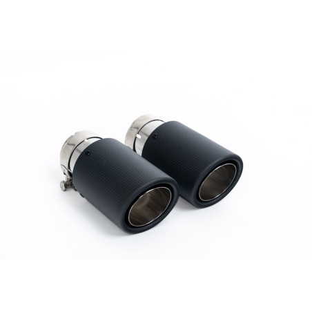 Ligne d'échappement Catback MILLTEK Mini F56 Cooper S 2.0T (2014-2018) - sorties carbone (Race) - vue 2
