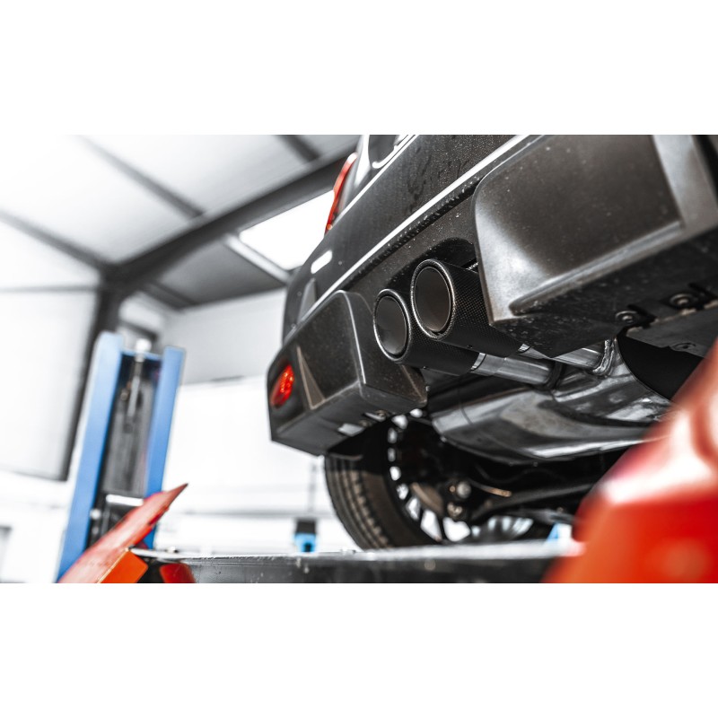 Ligne d'échappement Catback MILLTEK Mini JCW & GP3 2.0T (2020+) - sorties carbone (Race) - vue 3