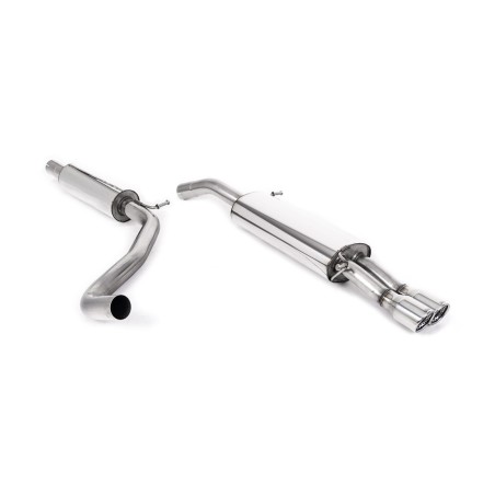 Ligne d'échappement Catback MILLTEK Seat Ibiza 1.9 TDi 130ch/160ch (2003-2007) - Résonnée, 2 sorties Jet (Race)