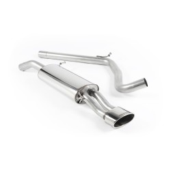 Ligne d'échappement Catback MILLTEK Seat Ibiza 1.9 TDi 130ch/160ch (2003-2007) - Non résonnée, sorties ovales (Race)