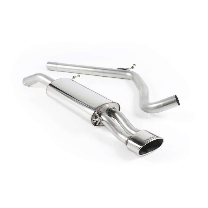 Ligne d'échappement Catback MILLTEK Seat Ibiza Cupra 1.8 20VT 180ch (2004-2007) - Non résonnée (Race)
