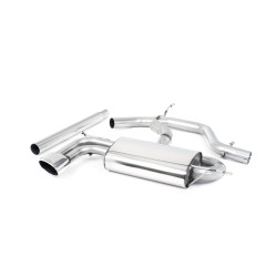 Ligne d'échappement Catback MILLTEK Seat Leon 2.0 TDI 140ch (2004-2012) - sorties ovales (Race)
