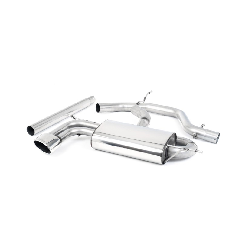 Ligne d'échappement Catback MILLTEK Seat Leon 2.0 TDI 140ch (2004-2012) - sorties ovales (Race)