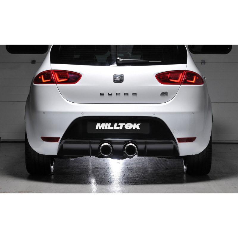 Ligne d'échappement Catback MILLTEK Seat Leon Cupra R 2.0 TSI 265ch (2010-2012) (ECE) - vue 4