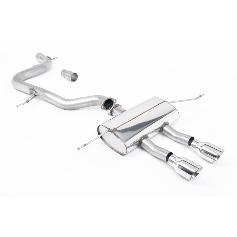 Ligne d'échappement Catback MILLTEK Seat Leon Cupra R 2.0 TSI 265ch (2010-2012) (Race)