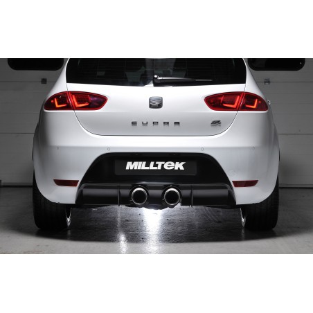 Ligne d'échappement Catback MILLTEK Seat Leon Cupra R 2.0 TSI 265ch (2010-2012) (Race) - vue 4