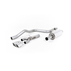 Ligne d'échappement Catback MILLTEK Seat Leon FR 2.0 TDI 150 SC/5 Portes Boite Manu/DSG (2013-2020) (ECE)
