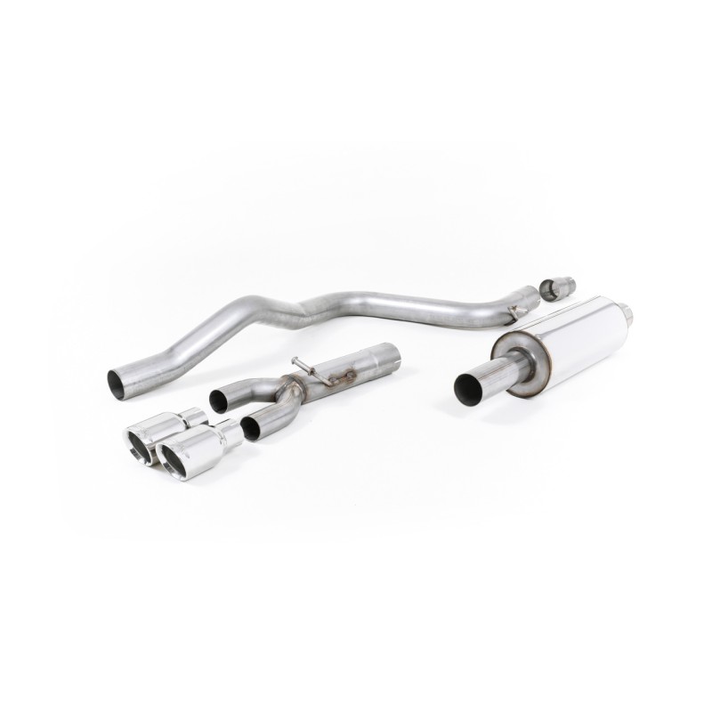 Ligne d'échappement Catback MILLTEK Seat Leon FR 2.0 TDI 150 SC/5 Portes Boite Manu/DSG (2013-2020) (ECE)