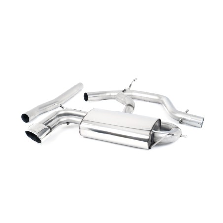 Ligne d'échappement FAP Back MILLTEK Seat Leon FR 2.0 TDi 170ch DPF (2005-2013) - 2 sorties ovales (Race)