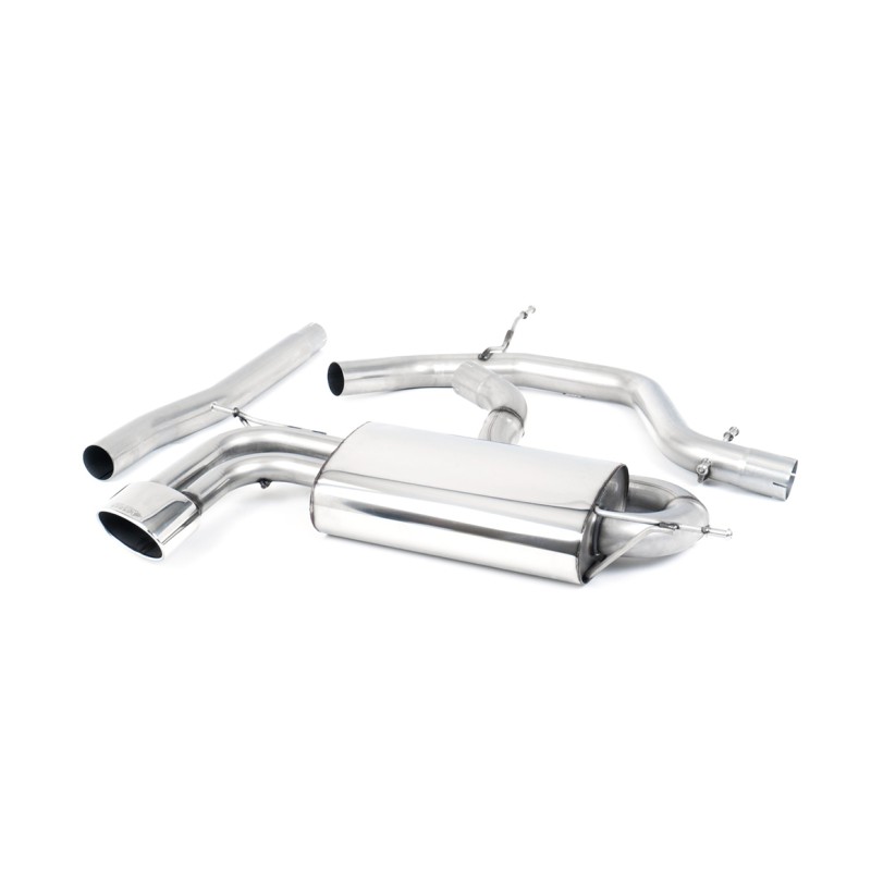 Ligne d'échappement FAP Back MILLTEK Seat Leon FR 2.0 TDi 170ch DPF (2005-2013) - 2 sorties ovales (Race)