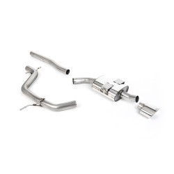Ligne d'échappement FAP Back MILLTEK Seat Leon FR 2.0 TDi 170ch DPF (2005-2013) - 2 sorties ovales (Race)