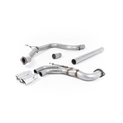 Ligne d'échappement Catback MILLTEK Seat Leon FR 2.0 TDI 184 SC/5 Portes Boite Manu/DSG (2013-2020) (Race)