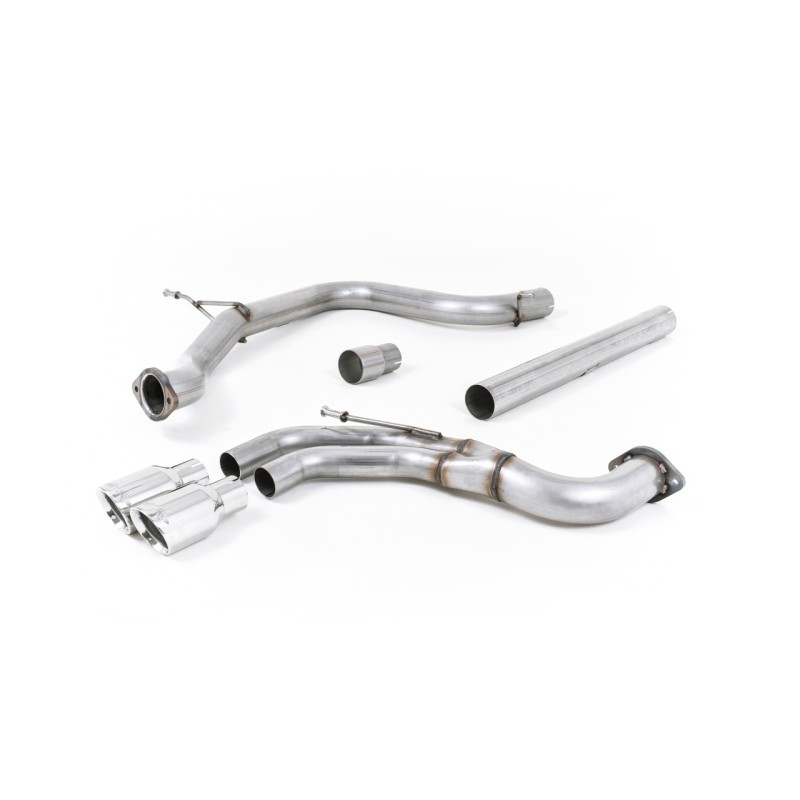 Ligne d'échappement Catback MILLTEK Seat Leon FR 2.0 TDI 184 SC/5 Portes Boite Manu/DSG (2013-2020) (Race)