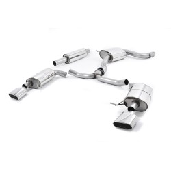 Ligne inox Catback MILLTEK Seat Leon ST Cupra 280 & 290 2.0 TSI 280/290ch -Sans FAP (2015-2019) - 2 sorties ovales (ECE)