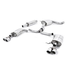 Ligne d'échappement Catback MILLTEK Seat Leon ST Cupra 280 & 290 2.0 TSI 280/290ch -Sans FAP (2015-2019) - 4 sorties GT (ECE)