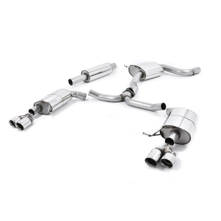 Ligne d'échappement Catback MILLTEK Seat Leon ST Cupra 280 & 290 2.0 TSI 280/290ch -Sans FAP (2015-2019) - 4 sorties GT (ECE)