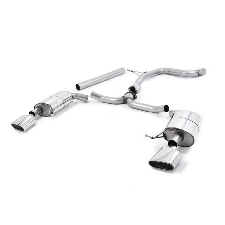 Ligne inox Catback MILLTEK Seat Leon ST Cupra 280 & 290 2.0 TSI 280/290ch -Sans FAP (2015-2019) - 2 sorties ovales (Race)