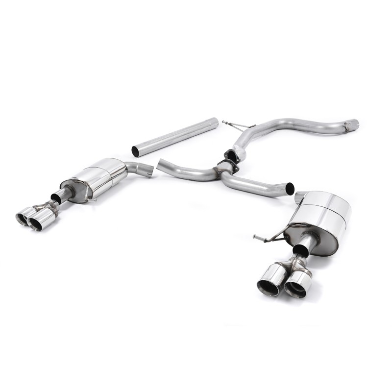 Ligne d'échappement Catback MILLTEK Seat Leon ST Cupra 280 & 290 2.0 TSI 280/290ch -Sans FAP (2015-2019) - 4 sorties GT (Race)