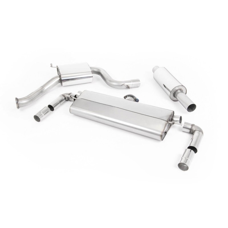 Ligne d'échappement Catback MILLTEK Seat Leon Cupra 300 2.0 TSI - Sans FAP (2018-2019) - 4 sorties GT (ECE)