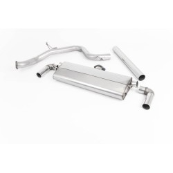 Ligne Catback MILLTEK Seat Leon Cupra 300 2.0 TSI - Sans FAP (2018-2019) - Non résonnée sans primaire, 2 sorties ovales (Race)