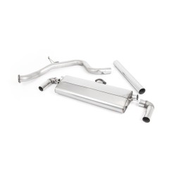 Ligne inox Catback MILLTEK Seat Leon Cupra 300 2.0 TSI - Sans FAP (2018-2019) - Non résonnée sans primaire, 4 sorties GT (Race)