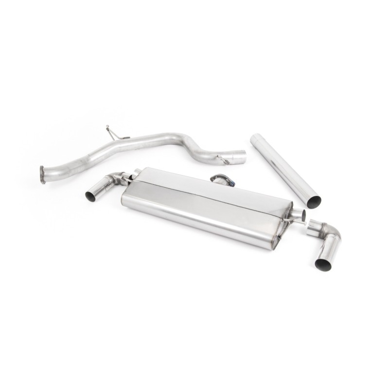 Ligne inox Catback MILLTEK Seat Leon Cupra 300 2.0 TSI - Sans FAP (2018-2019) - Non résonnée sans primaire, 4 sorties GT (Race)