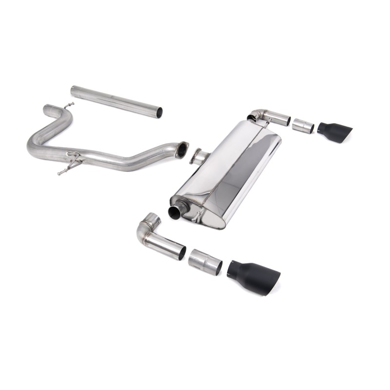 Ligne d'échappement Catback MILLTEK Seat Leon Cupra R 310ch (2018-2020) - sorties noires (Race)