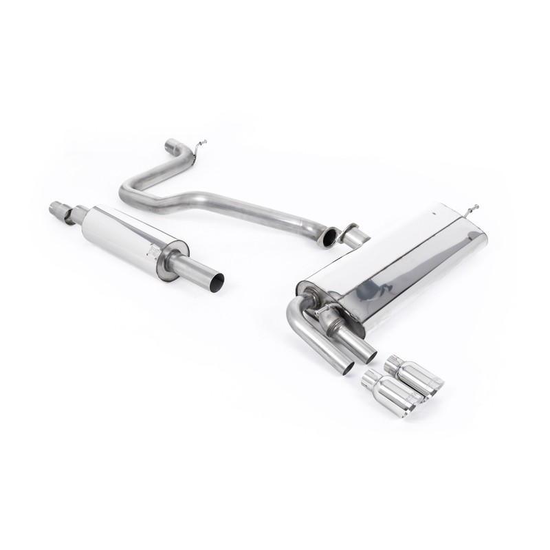 Ligne d'échappement Catback MILLTEK Seat Leon FR 1.4 TSI SC & 5 Portes (2013-2018) (Race)
