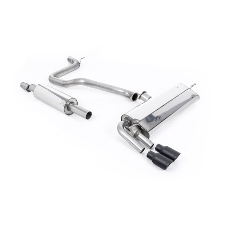 Ligne d'échappement Catback MILLTEK Seat Leon FR 1.4 TSI SC & 5 Portes (2013-2018) - sorties noires (Race)