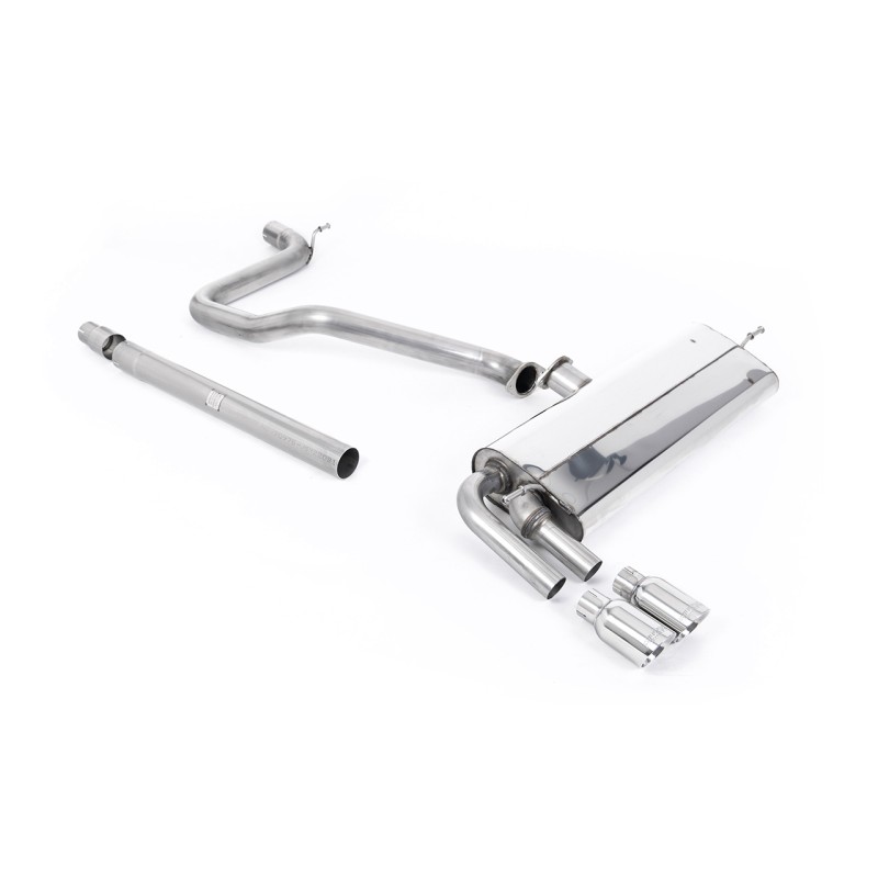 Ligne d'échappement Catback MILLTEK Seat Leon FR 1.4 TSI SC & 5 Portes (2013-2018) - Non résonnée sans primaire (Race)