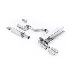 Ligne d'échappement Catback MILLTEK Seat Leon FR 1.8 TSI 180ch SC & 5 Portes (2013-2018) - Résonnée (Race)