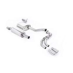 Ligne inox Catback MILLTEK Seat Leon FR 1.8 TSI 180ch SC & 5 Portes (2013-2018) - Résonnée, bypass silencieux arrière (Race)
